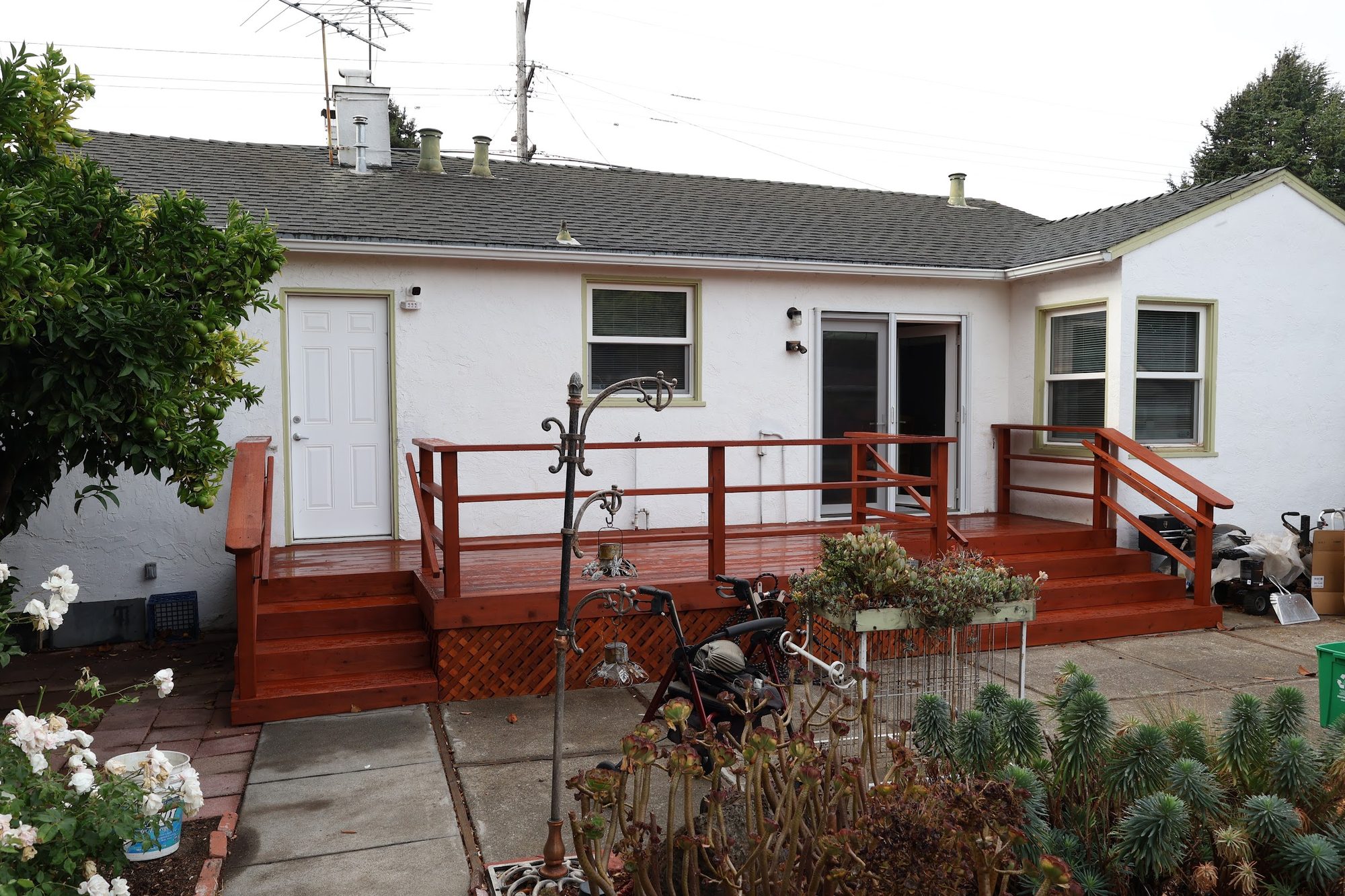 Completed deck and stair build by MAV Design and Build, view 1