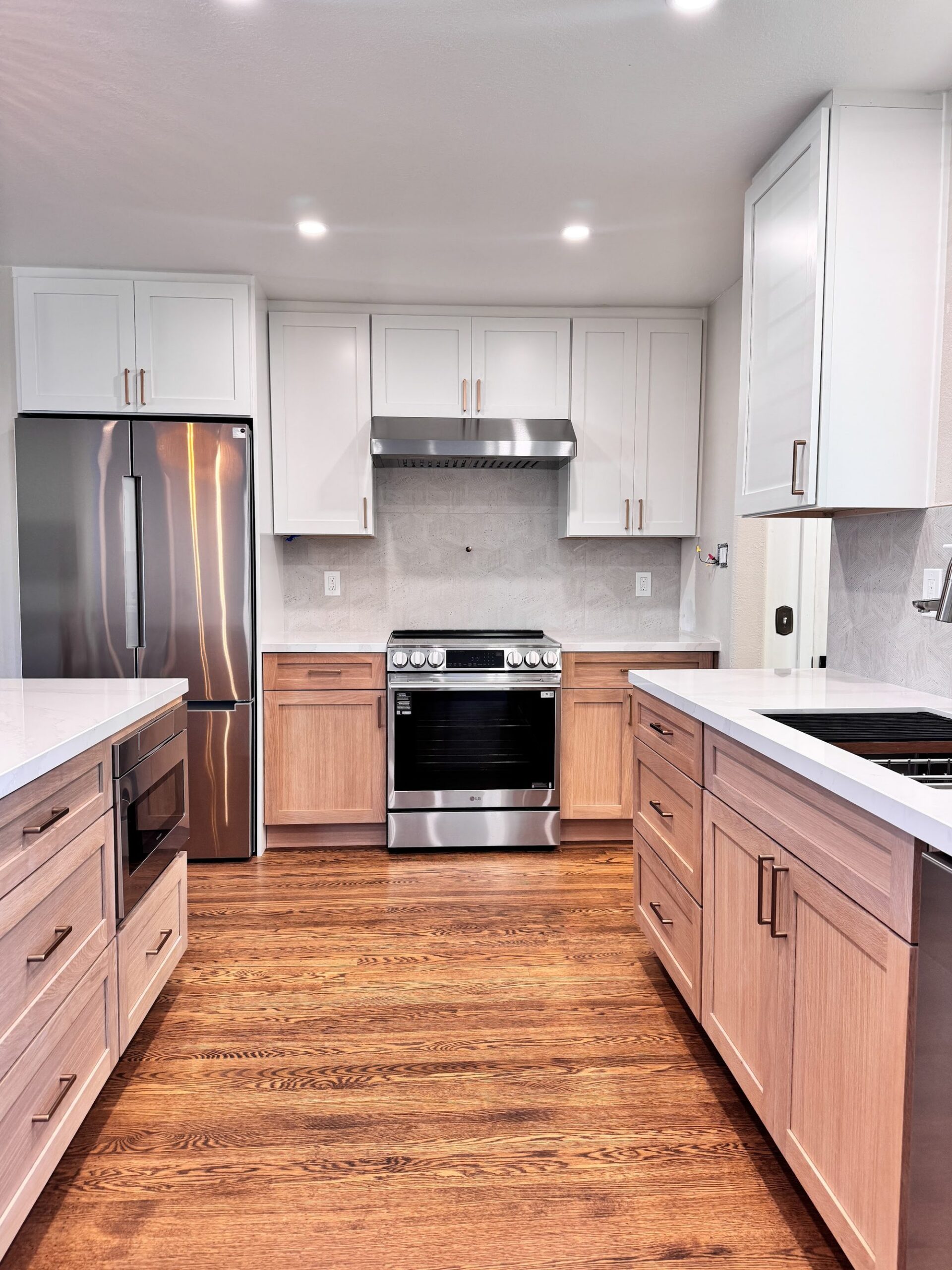 Two-Tone White Oak Kitchen Remodel — Houston, TX photo 1