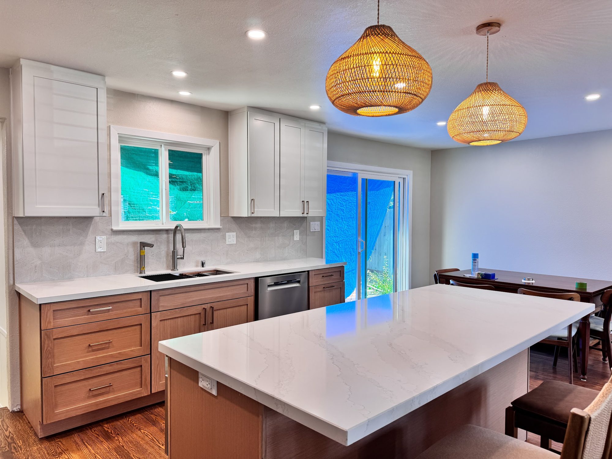 Two-Tone White Oak Kitchen Remodel — Houston, TX photo 6