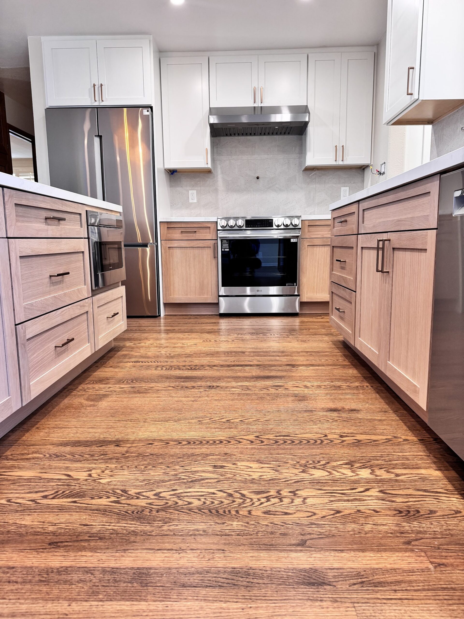 Two-Tone White Oak Kitchen Remodel — Houston, TX photo 9