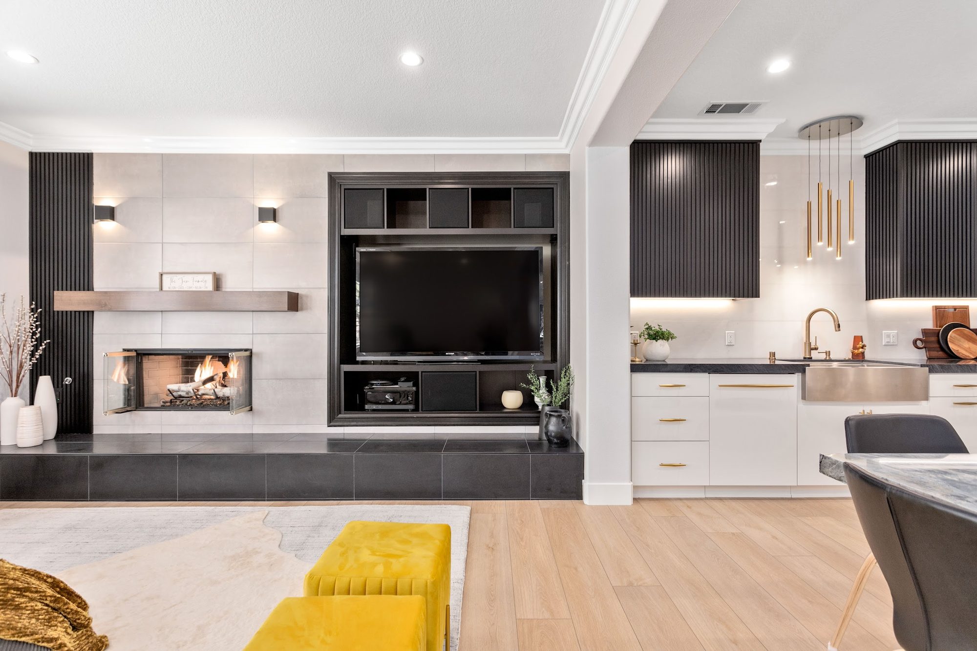 Contemporary Fluted Cabinetry Kitchen Remodel — Houston, TX photo 11