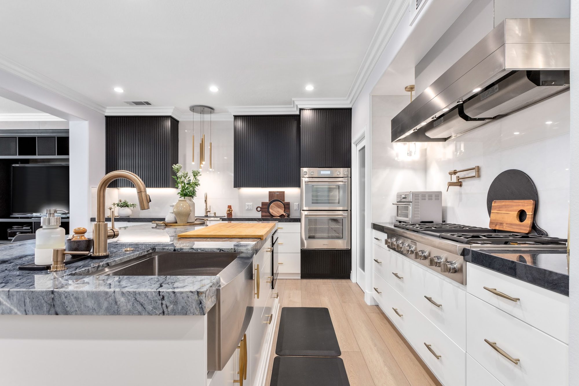 Contemporary Fluted Cabinetry Kitchen Remodel — Houston, TX photo 17