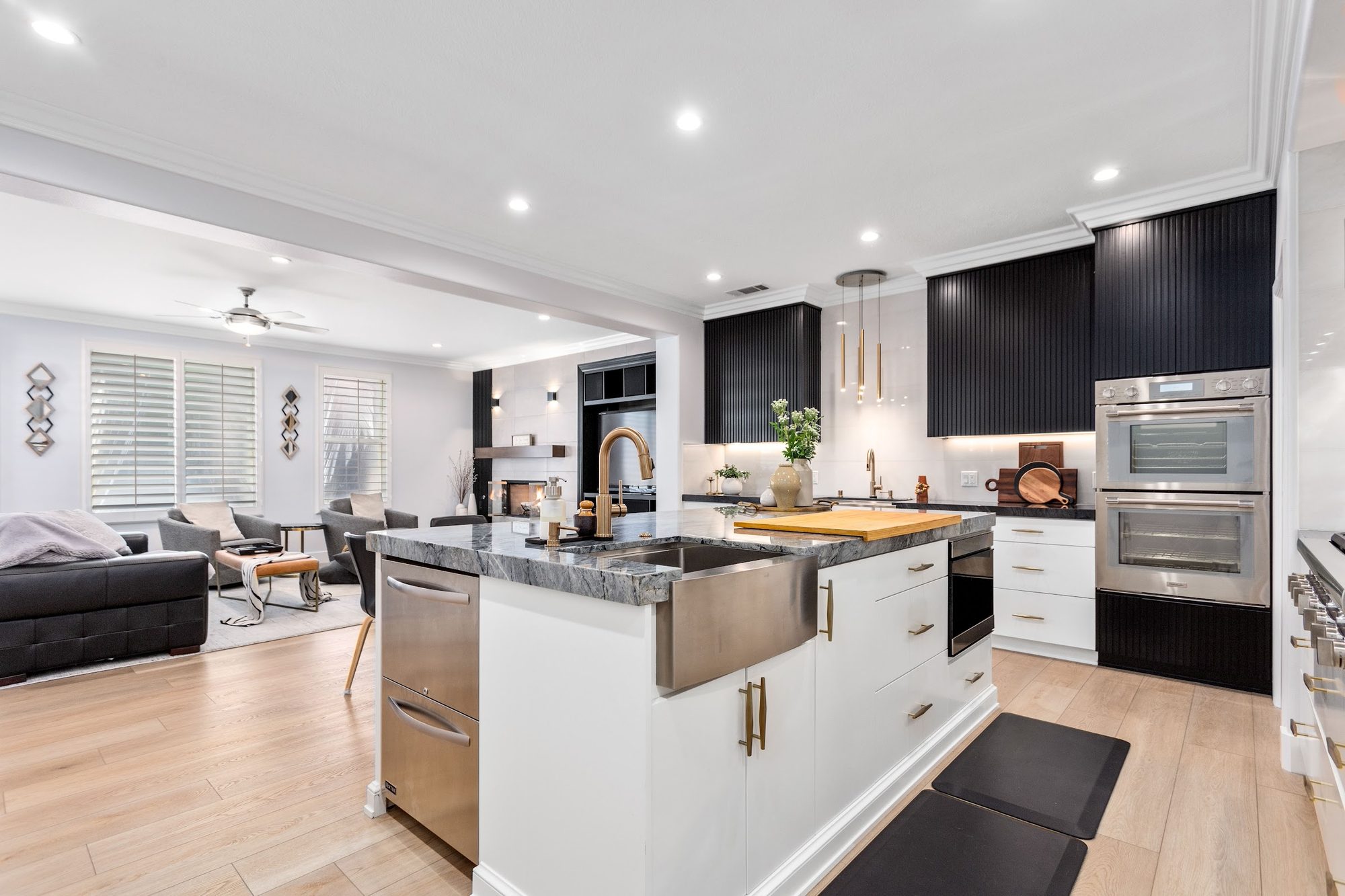 Contemporary Fluted Cabinetry Kitchen Remodel — Houston, TX photo 18