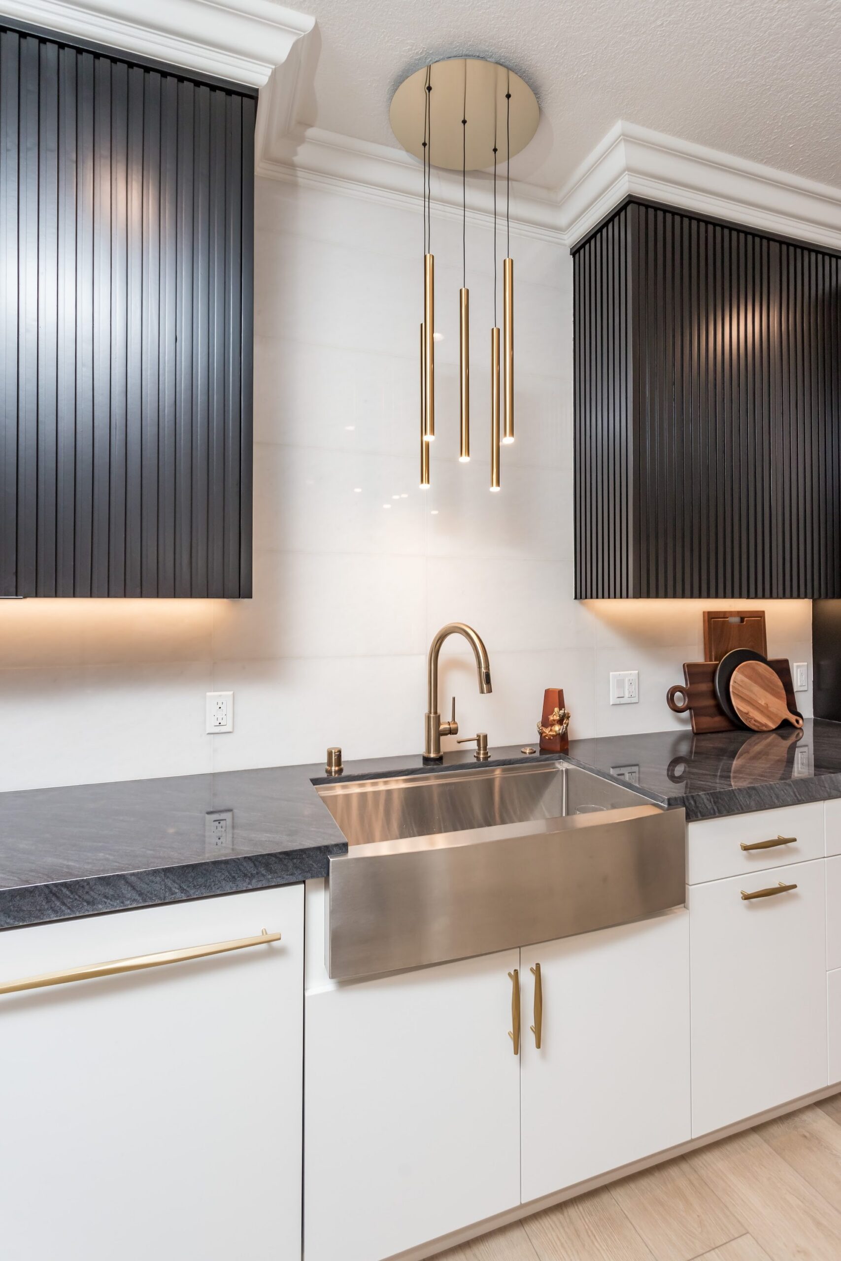 Contemporary Fluted Cabinetry Kitchen Remodel — Houston, TX photo 26