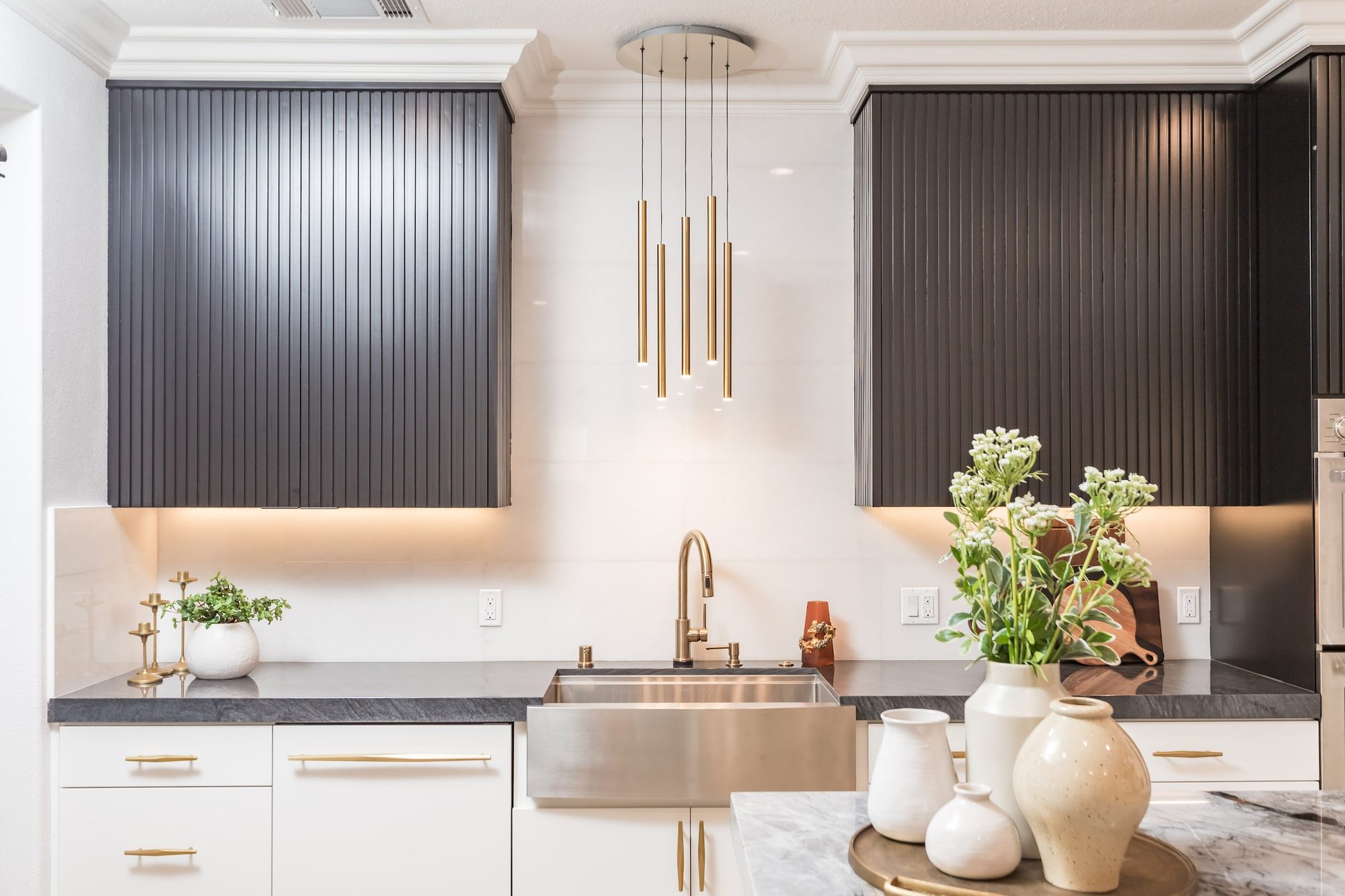 Contemporary Fluted Cabinetry Kitchen Remodel — Houston, TX photo 28
