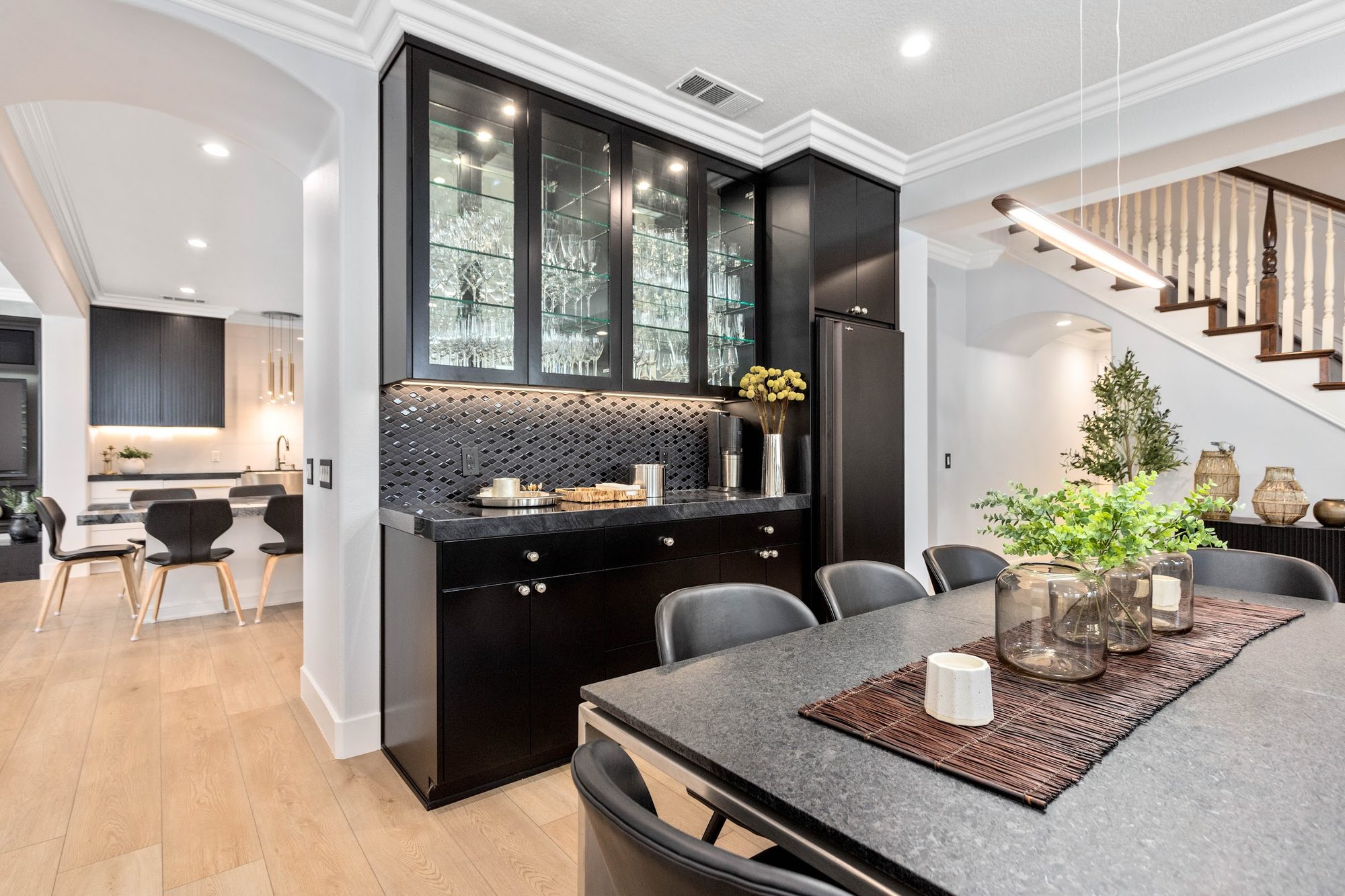 Contemporary Fluted Cabinetry Kitchen Remodel — Houston, TX photo 3