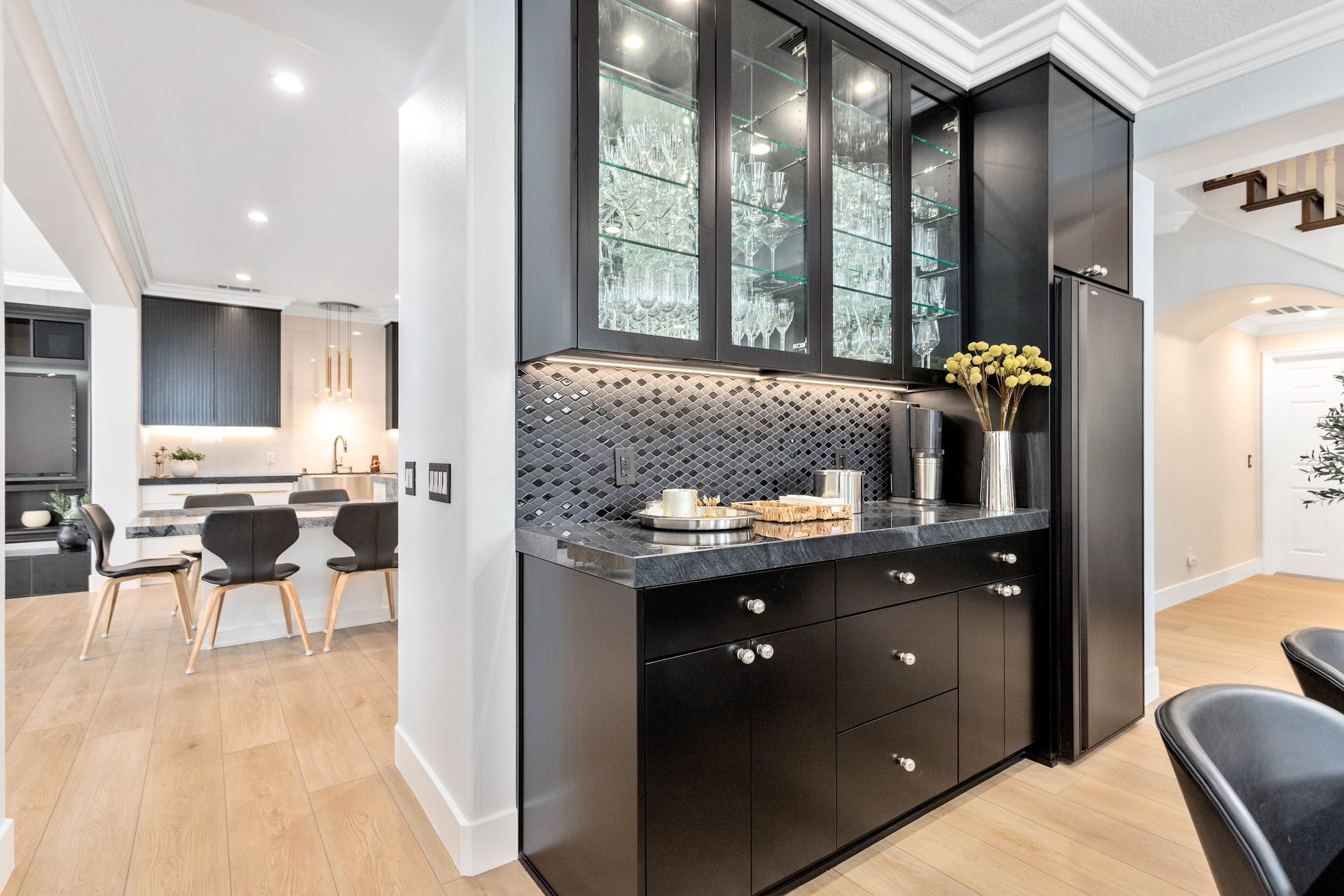 Contemporary Fluted Cabinetry Kitchen Remodel — Houston, TX photo 4